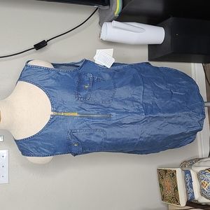 Ellen Tracy Chambray Top